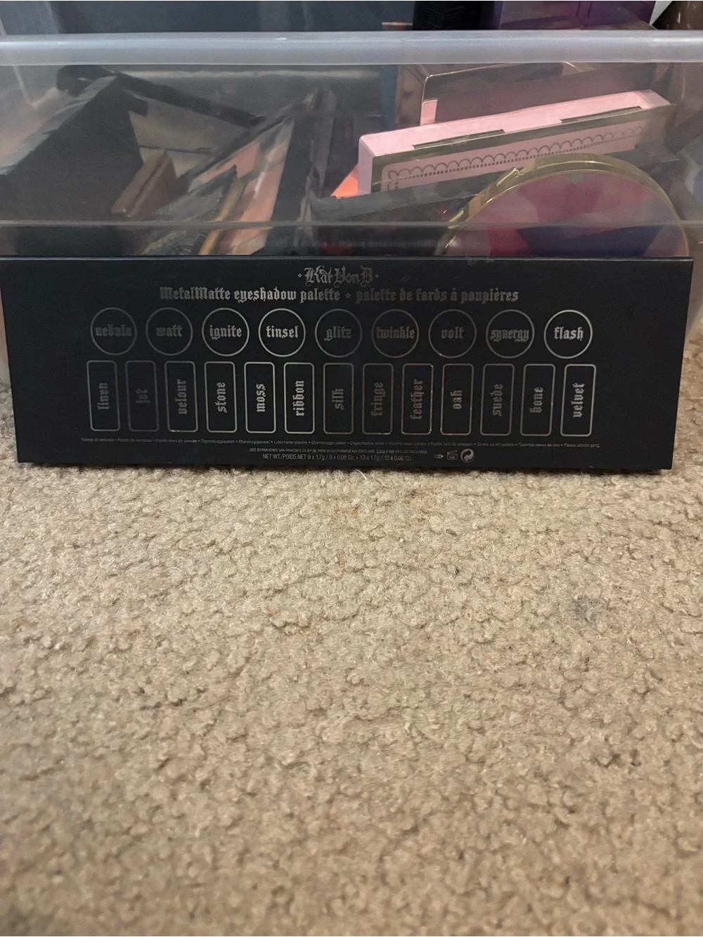 Kat Von D MetalMatte Metallic Silver and Black Eyeshadow Palette